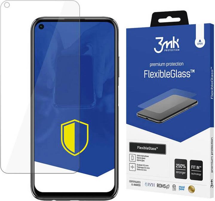 Produktbild 3MK FlexibleGlass Bildschirmschutz, Display Folie (1 Stück, Huawei P40 Lite E)