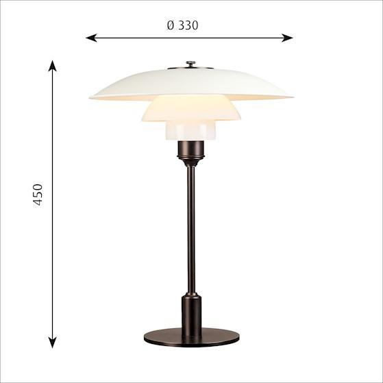 Actual product image Louis Poulsen Table lamp PH 3½2½ (413 lm, E14)