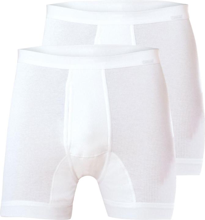 Produktbild Ammann 2 Herren Boxershorts mit Eingriff Doppelripp Unterhose 100% Baumwolle (12, 2er Pack)