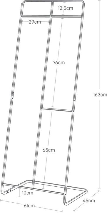 Actual product image Yamazaki Breite Garderobe TOWER