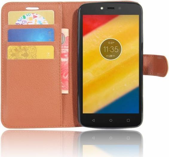 Produktbild MU Classic Lederhülle mit Litchitextur (Motorola Moto C Plus)