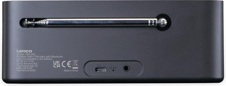 Actual product image Lenco PDR-045BK (FM, DAB+, Bluetooth)