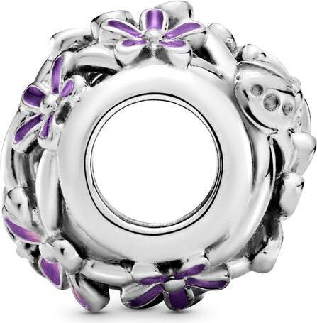 Produktbild Pandora Charm Openwork Violette Daisy (1.12 cm, Silber 925)