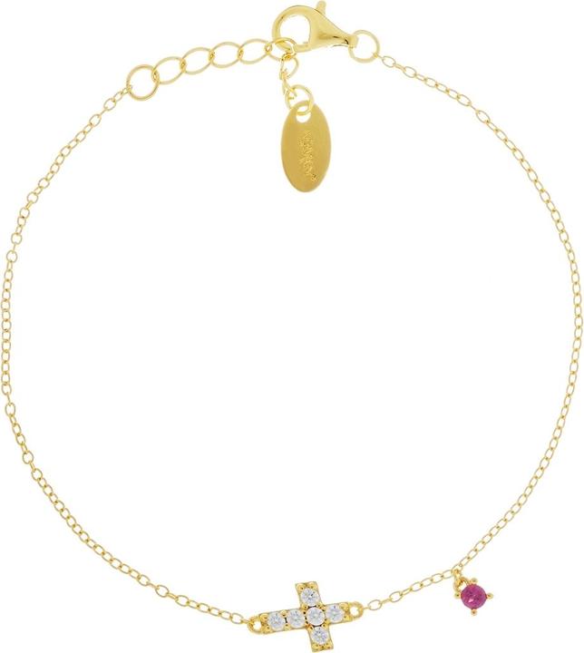 Amen Cross Armband (19 cm, Silber 925)