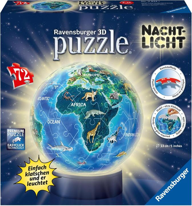 Ravensburger Nachtlicht - Erde bei Nacht (72 Teile)