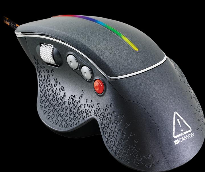 Actual product image Canyon for gaming Apstar GM-12, with backlight, 6 programmable buttons, Sunplus SPCP6651B optical se (Cable)