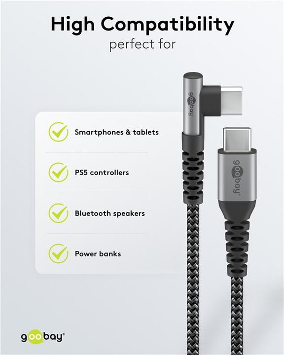 Produktbild Goobay USB C – USB C (0.50 m, USB 2.0)