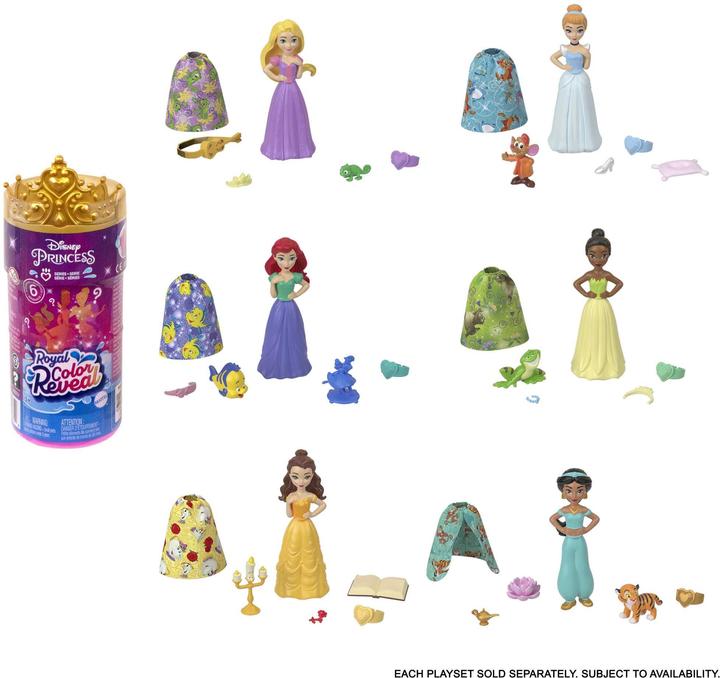 Produktbild Mattel Small Dolls Royal Color Reveal Sortiment