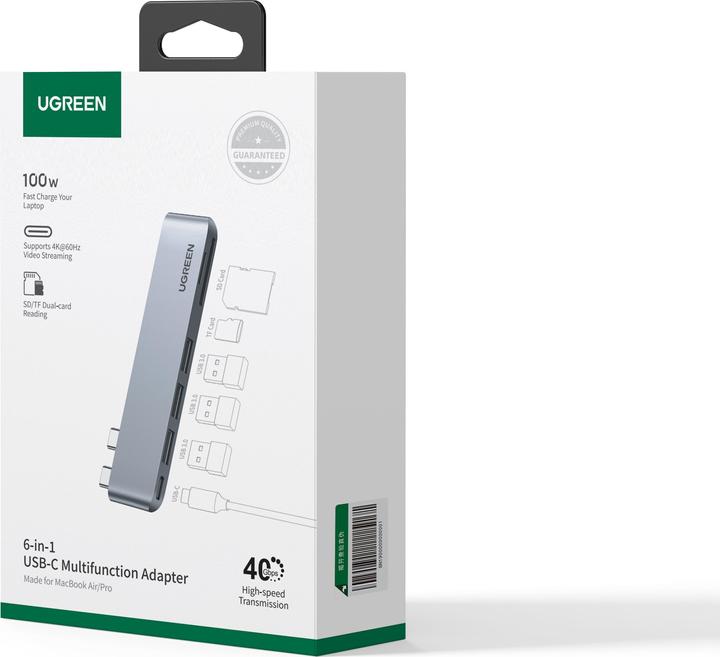 Image du produit Ugreen 6-in-2 (USB-C, 6 Ports)