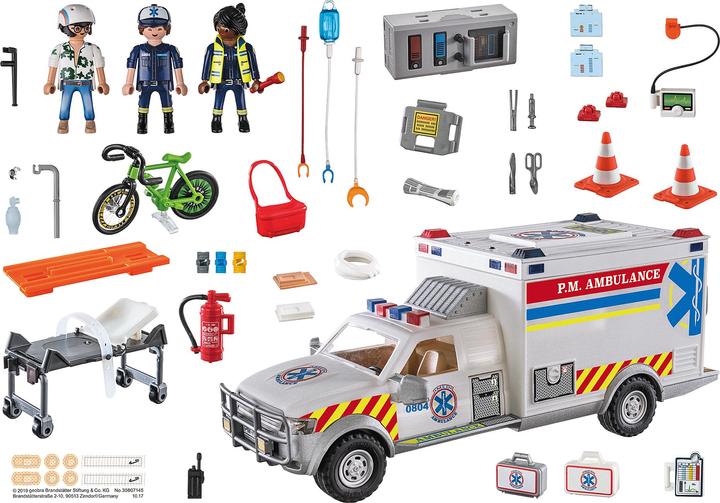 Actual product image Playmobil Rescue vehicle: US Ambulance (70936, Playmobil City Action)
