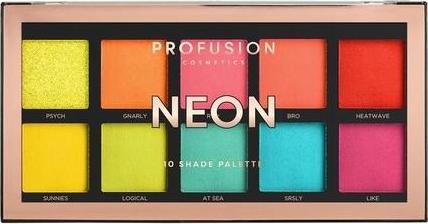 Actual product image NoName Cosmetics Neon 10 Shade Palette Multicolour 1 Count (Neon)