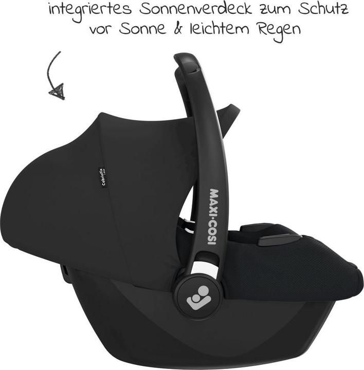 Actual product image Maxi-Cosi CabrioFix I-Size Essential Black (Baby car seat, ECE R129/i-Size Standard)