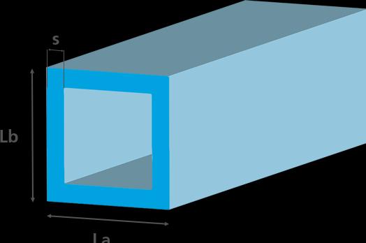 Produktbild Brütsch-Rüegger Metals Vierkantrohr Stahl, 100.00 x 50.00 x 4.00 mm (2 x 1.5 m)