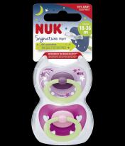 Produktbild NUK Signature Night Silikon-Schnuller 18-36m 10177 (2 x, 18 - 36 Monate)