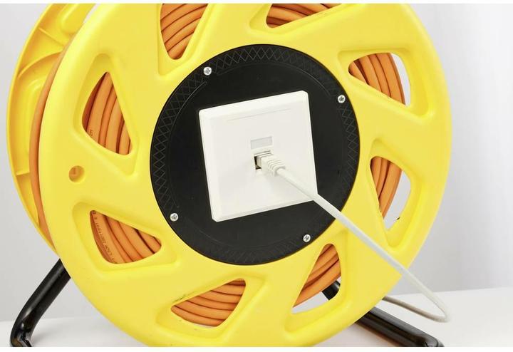 Image du produit Renkforce RJ45 Câble d'extension réseau CAT 7a S/FTP 50m Orange Sans halogène (S/FTP, CAT7a, 50 m)
