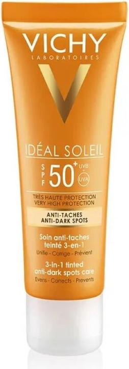 Actual product image Vichy IDÉAL SOLEIL anti-taches SPF50 50 ml (Suntan cream, SPF 50, 50 ml)