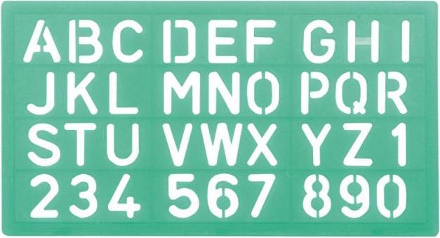 Produktbild Linex Schriftschablone 100mm (12 cm)