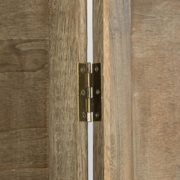 Produktbild Homestyle4u 3 fach Paravent Raumteiler Holz Trennwand spanische Wand Sichtschutz Braun
