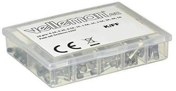 Image du produit Velleman K/FF Jeu de fusibles à fil fin 5x20mm (5 A)