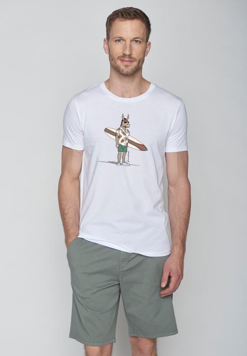 Actual product image Greenbomb Animal Donkey Surf Guide T-Shirt (XL)