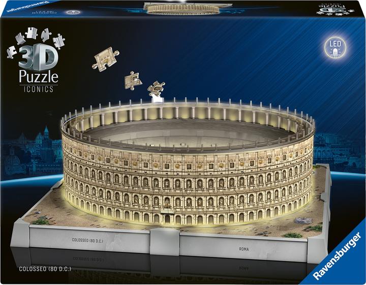 Ravensburger 3D Puzzle 216 Teile - Iconics: Kolosseum Rom - mit Licht (216 pieces)