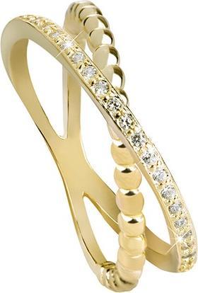 Immagine prodotto Beneto Anello doppio placcato oro con argento AGG196 - Circuito: 60 mm (60)