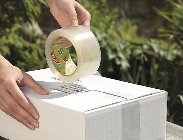 Produktbild tesa tesapack ECO & STRONG Paketband - Umweltschonendes Packband aus 100 % recyceltem Kunststoff (50 mm)