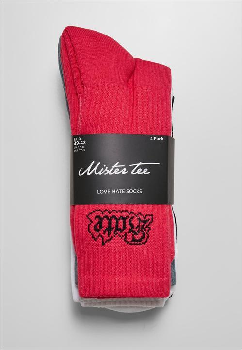 Produktbild Mister Tee Love Hate Socks 4-Pack (4er Pack, 35 - 38)