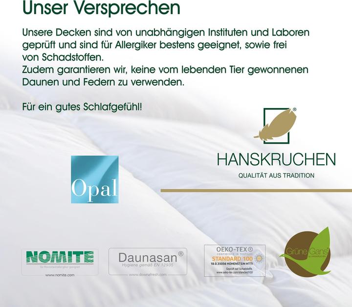 Actual product image Hanskruchen Opal (360 g, 200 x 200 cm)
