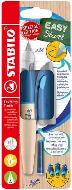 Produktbild STABILO EASYbirdy Timber - Füllhalter - für Linkshänder - blau (Blau, 1 x)