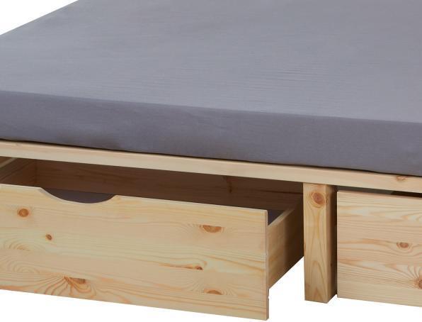 Produktbild Homestyle4u Palettenbett mit Bettkasten und Lattenrost (90 x 200 cm)