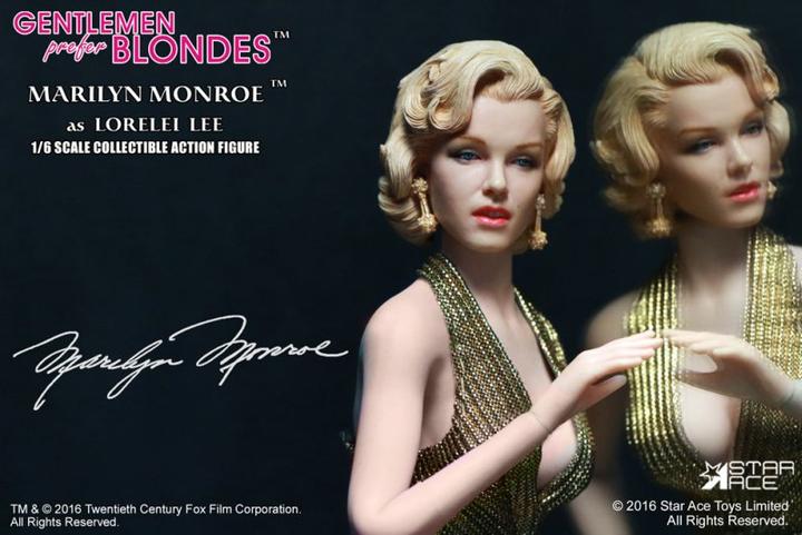Produktbild Star Ace Toys Blondinen bevorzugt - My Favourite Legend: 1/6 Marilyn Monroe Gold Dress Ver.