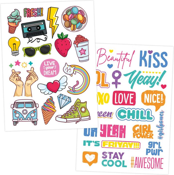 Produktbild Papierdrachen Metallic Tattoo Set 1 - Summerjam