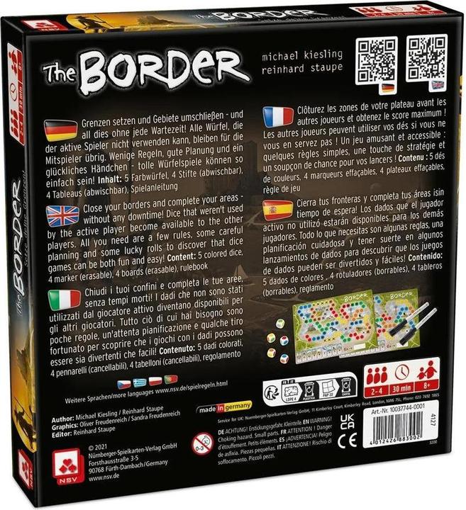 Actual product image The Border (Italian, French, German)
