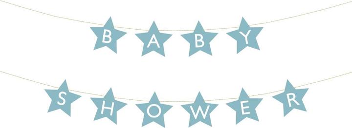 Produktbild Partydeco Guirlande - Baby Shower Etoiles bleu
