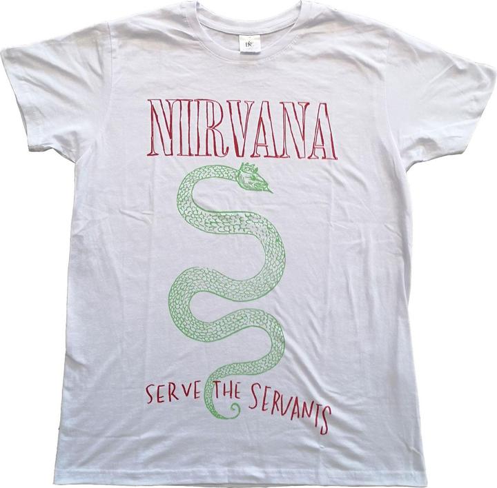 Immagine prodotto Nirvana Maglietta in cotone unisex adulto Serve The Servants (L)