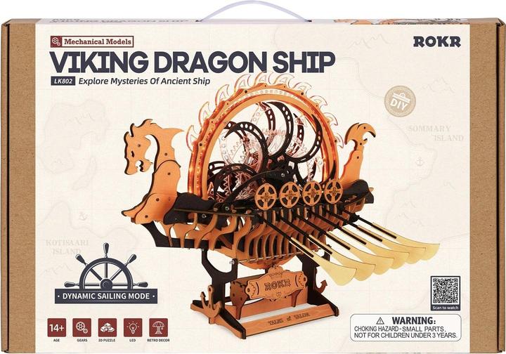 Image du produit Rokr LK802 - Bateau-dragon viking