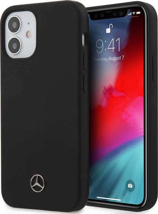 Produktbild Mercedes-Benz Silicone Line - Apple iPhone 12 mini 5.4 - Schwarz - Hard Cover - Original (Apple iPhone 12 mini)