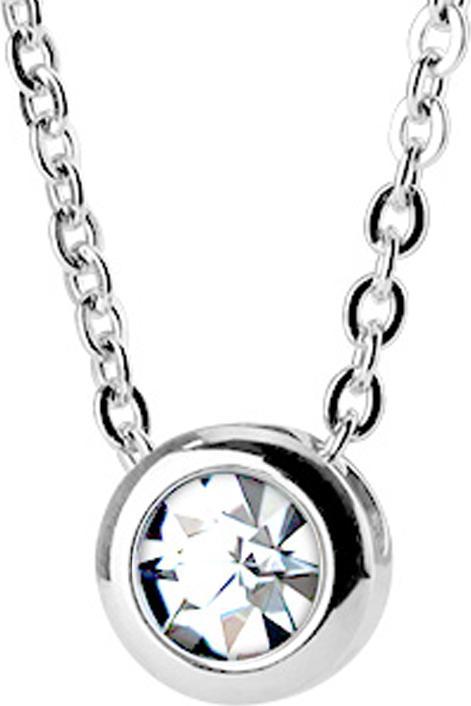 Star Piercing Kette silber Anhänger Kristall silber (Chirurgenstahl 316L, ohne Messing)
