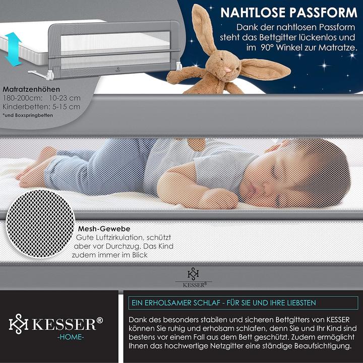Actual product image Kesser Klappbares Bettgitter (200 cm)