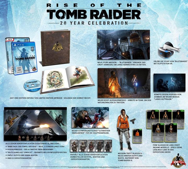 Produktbild Square Enix Rise of the Tomb Raider 20 Year Celebration D1 Edition (PS4)