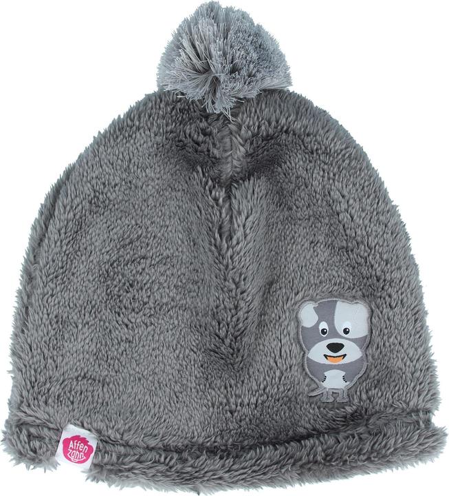 Affenzahn Mütze Hund recyceltes Fleece grey