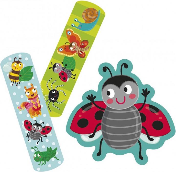 Actual product image Crawling beetles, 20 plasters with pattern in metal box (20 x)