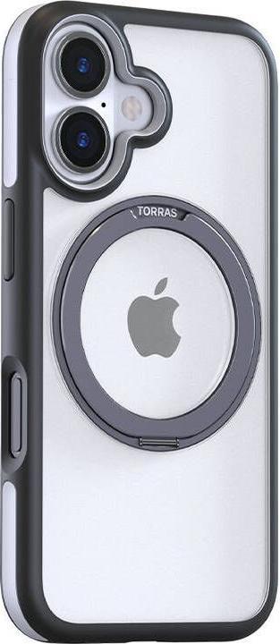 Actual product image Torras Case Ostand R Fusion dla iPhone 16 Plus (Czarne) (Apple iPhone 16 Plus)