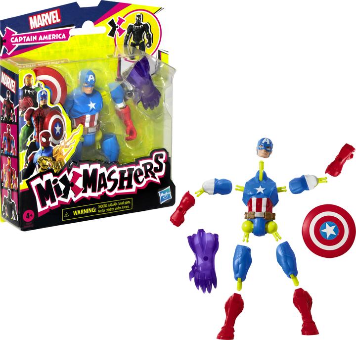 Actual product image Hasbro MixMashers Marvel Captain America Avengers Mix-And-Match