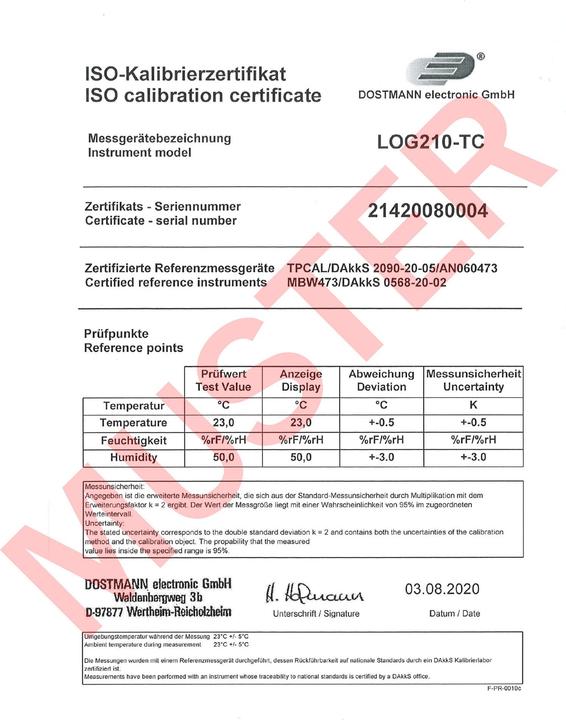 Produktbild TFA Thermo-Hygro-Datenlogger LOG210 TC