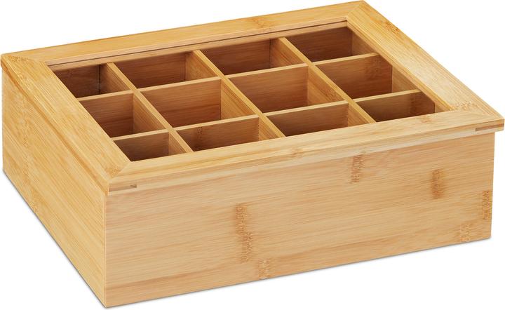 Actual product image Relaxdays Tea box bamboo