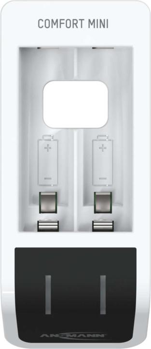 Produktbild Ansmann Comfort Mini Ladegerät inkl. 2 AA Mignon Akkus 2100 mAh (1 Stk., AA, AAA, 2100 mAh, Ladegerät inkl. Akku)
