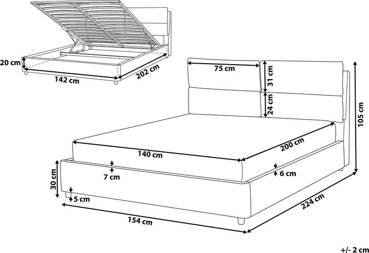 Actual product image Beliani Batilly (140 x 200)