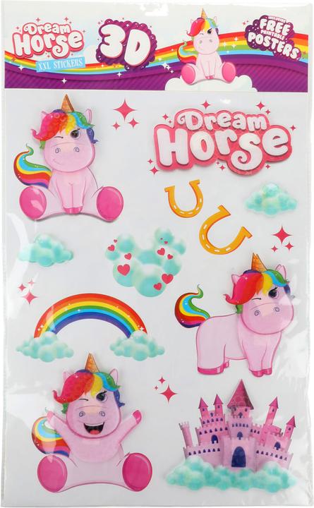 Toi-Toys Wanddekoration Aufkleber Einhorn
